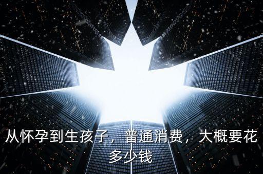 從懷孕到生孩子，普通消費，大概要花多少錢