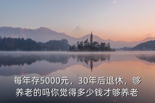 每年存5000元，30年后退休，夠養(yǎng)老的嗎你覺(jué)得多少錢(qián)才夠養(yǎng)老