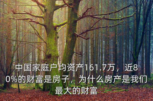 中國(guó)家庭戶均資產(chǎn)161.7萬(wàn)，近80%的財(cái)富是房子，為什么房產(chǎn)是我們最大的財(cái)富