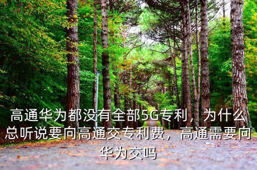 高通華為都沒有全部5G專利，為什么總聽說要向高通交專利費(fèi)，高通需要向華為交嗎
