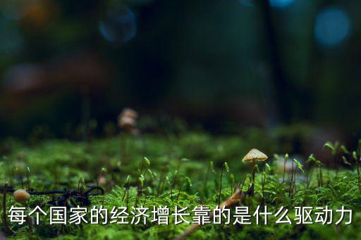 每個國家的經(jīng)濟增長靠的是什么驅動力