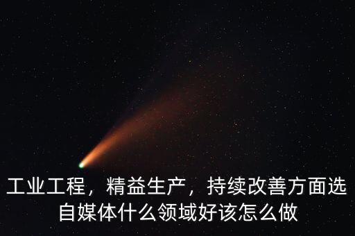 工業(yè)工程，精益生產(chǎn)，持續(xù)改善方面選自媒體什么領(lǐng)域好該怎么做