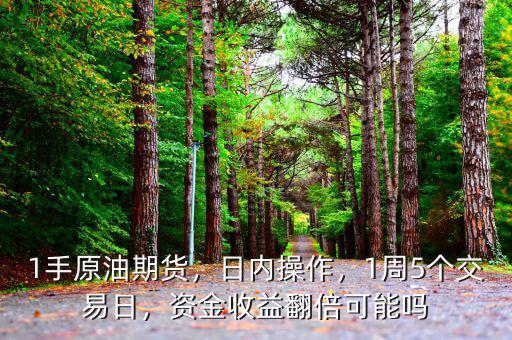 1手原油期貨，日內(nèi)操作，1周5個交易日，資金收益翻倍可能嗎
