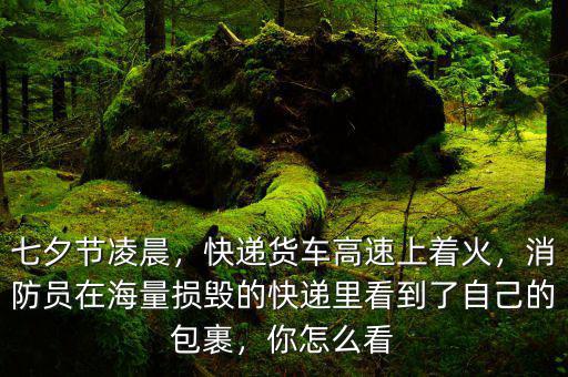 是什么快遞貨車(chē)高速起火,快遞貨車(chē)高速上著火