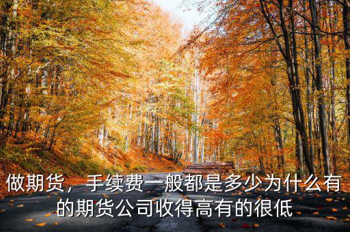 做期貨，手續(xù)費(fèi)一般都是多少為什么有的期貨公司收得高有的很低
