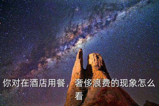 你對在酒店用餐，奢侈浪費的現象怎么看