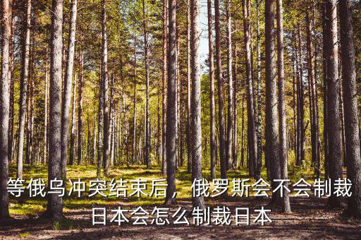等俄烏沖突結(jié)束后，俄羅斯會(huì)不會(huì)制裁日本會(huì)怎么制裁日本