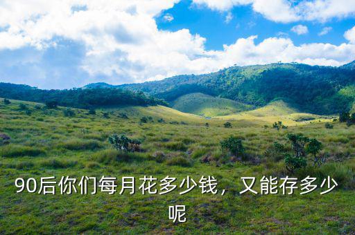 90后你們每月花多少錢(qián)，又能存多少呢
