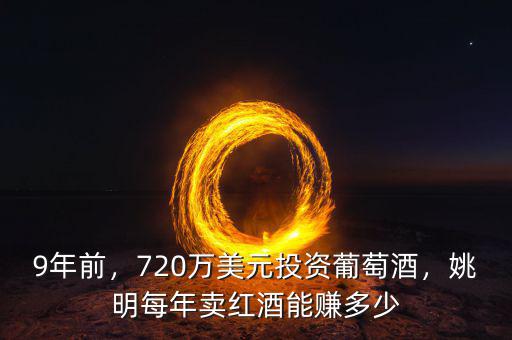 9年前，720萬美元投資葡萄酒，姚明每年賣紅酒能賺多少