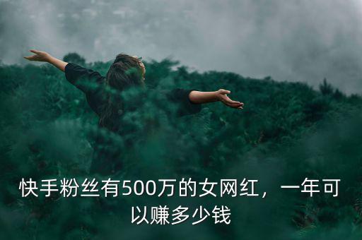 快手粉絲有500萬(wàn)的女網(wǎng)紅，一年可以賺多少錢