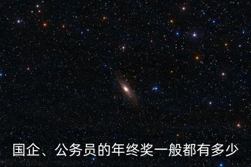 國(guó)企、公務(wù)員的年終獎(jiǎng)一般都有多少
