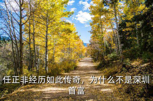 任正非經(jīng)歷如此傳奇，為什么不是深圳首富