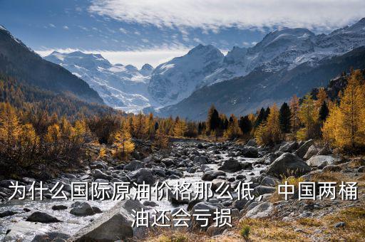 為什么國際原油價格那么低，中國兩桶油還會虧損