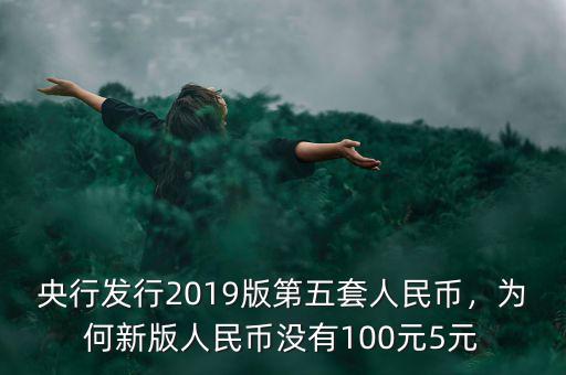 央行發(fā)行2019版第五套人民幣，為何新版人民幣沒有100元5元