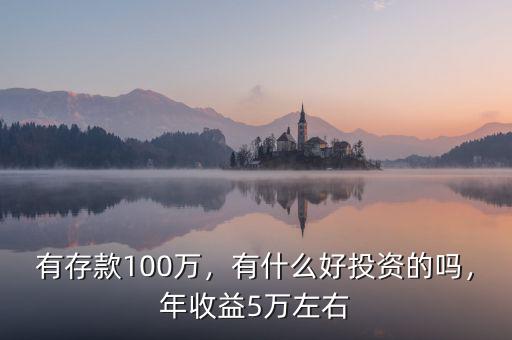 有存款100萬，有什么好投資的嗎，年收益5萬左右