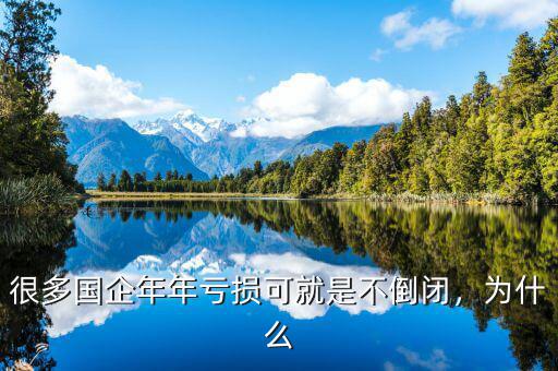 很多國企年年虧損可就是不倒閉，為什么