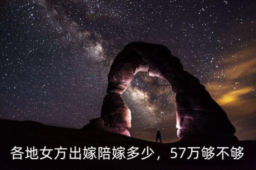 各地女方出嫁陪嫁多少，57萬(wàn)夠不夠