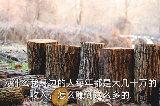 為什么我身邊的人每年都是大幾十萬(wàn)的收入，怎么賺到這么多的