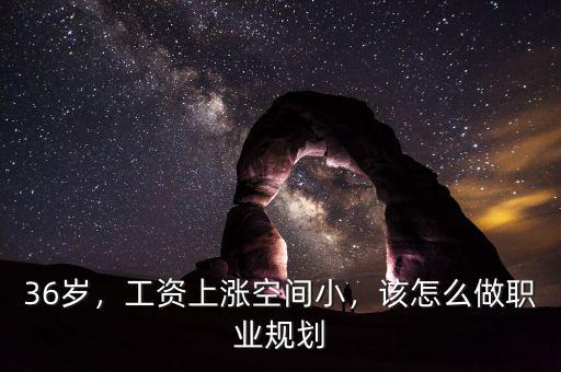 36歲，工資上漲空間小，該怎么做職業(yè)規(guī)劃