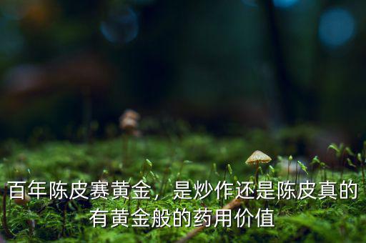 百年陳皮賽黃金，是炒作還是陳皮真的有黃金般的藥用價(jià)值