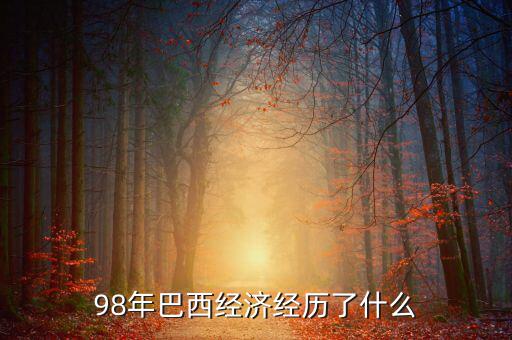 98年巴西經濟經歷了什么