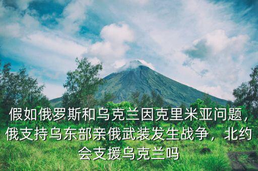 假如俄羅斯和烏克蘭因克里米亞問題，俄支持烏東部親俄武裝發(fā)生戰(zhàn)爭，北約會支援烏克蘭嗎