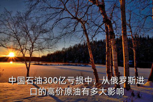 中國石油300億虧損中，從俄羅斯進口的高價原油有多大影響