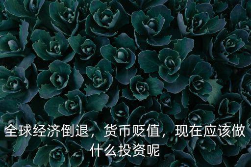 全球經(jīng)濟(jì)倒退，貨幣貶值，現(xiàn)在應(yīng)該做什么投資呢