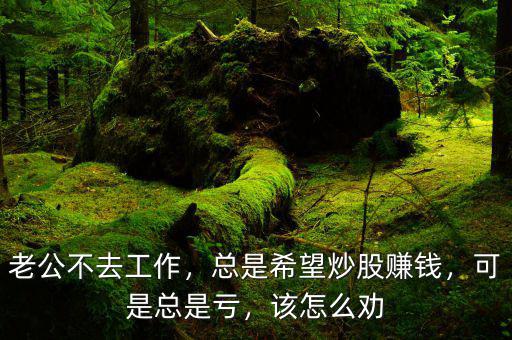 老公不去工作，總是希望炒股賺錢，可是總是虧，該怎么勸