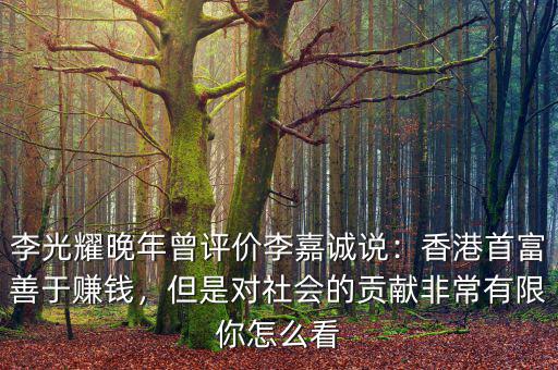 李嘉誠(chéng)怎么賺錢(qián),香港首富善于賺錢(qián)