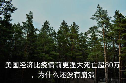 美國經(jīng)濟(jì)比疫情前更強(qiáng)大死亡超80萬，為什么還沒有崩潰