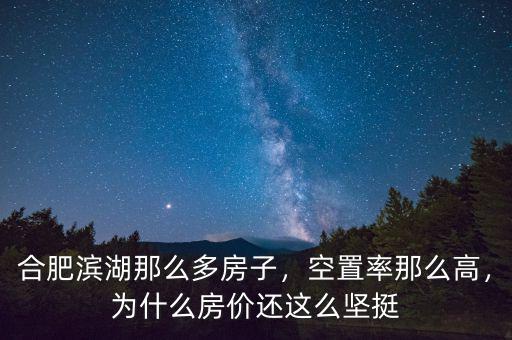 合肥濱湖那么多房子，空置率那么高，為什么房價還這么堅挺