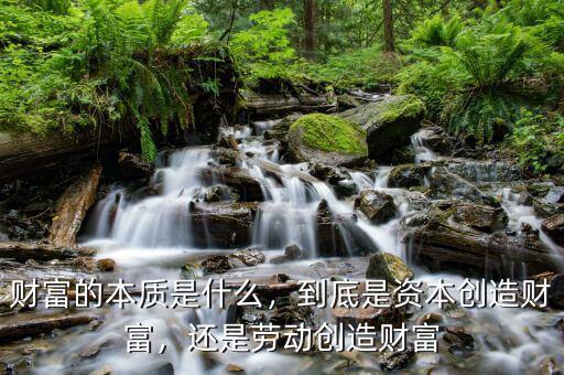 財(cái)富的本質(zhì)是什么，到底是資本創(chuàng)造財(cái)富，還是勞動(dòng)創(chuàng)造財(cái)富