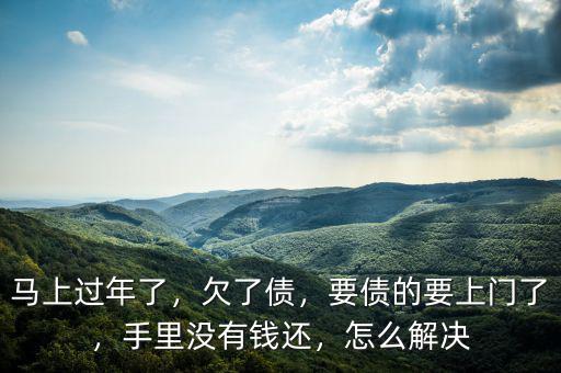 馬上過年了，欠了債，要債的要上門了，手里沒有錢還，怎么解決