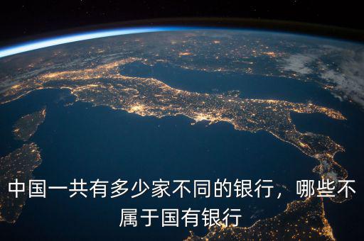 中國一共有多少家不同的銀行，哪些不屬于國有銀行