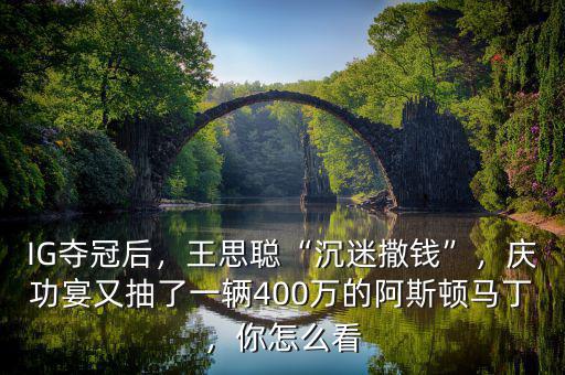 IG奪冠后，王思聰“沉迷撒錢”，慶功宴又抽了一輛400萬的阿斯頓馬丁，你怎么看