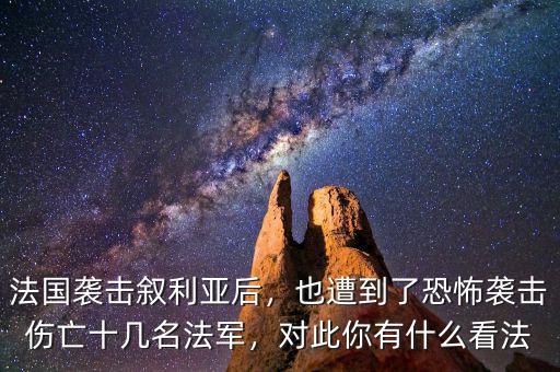 法國襲擊敘利亞后，也遭到了恐怖襲擊傷亡十幾名法軍，對此你有什么看法