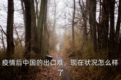 疫情后中國的出口難，現(xiàn)在狀況怎么樣了