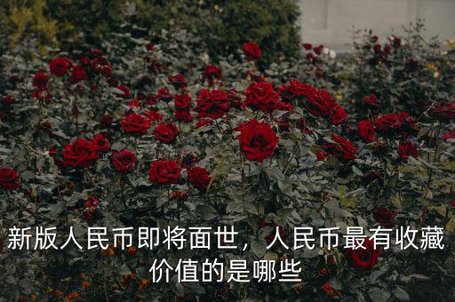 新版人民幣即將面世，人民幣最有收藏價(jià)值的是哪些