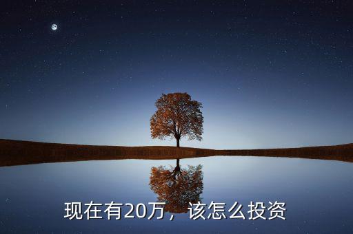 現(xiàn)在有20萬(wàn)，該怎么投資