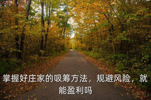掌握好莊家的吸籌方法，規(guī)避風(fēng)險(xiǎn)，就能盈利嗎