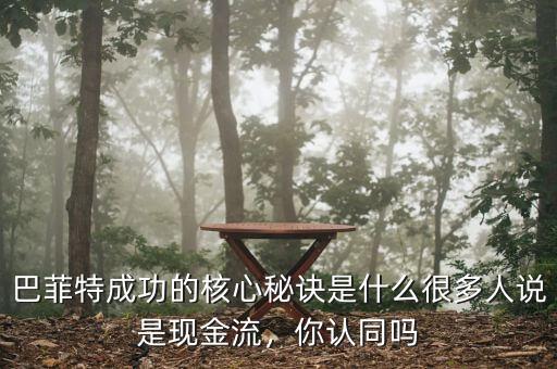巴菲特成功的核心秘訣是什么很多人說(shuō)是現(xiàn)金流，你認(rèn)同嗎