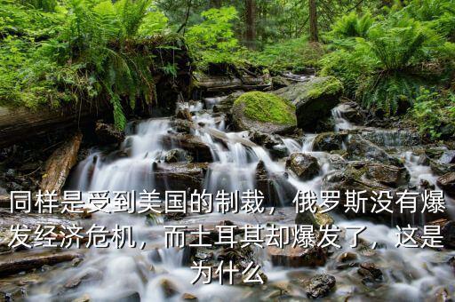 同樣是受到美國的制裁，俄羅斯沒有爆發(fā)經(jīng)濟(jì)危機(jī)，而土耳其卻爆發(fā)了，這是為什么