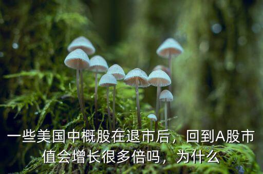 一些美國中概股在退市后，回到A股市值會增長很多倍嗎，為什么