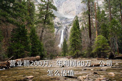 營業(yè)額200萬，年利潤40萬，公司怎么估值