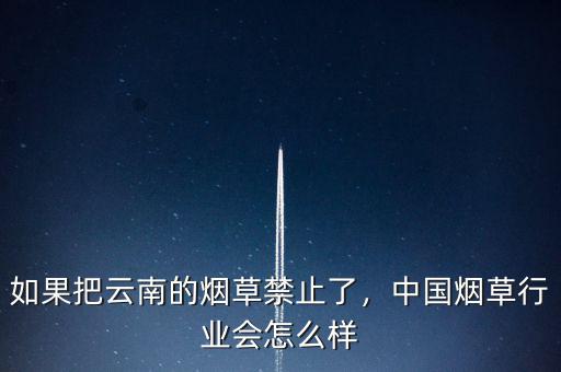 如果把云南的煙草禁止了，中國煙草行業(yè)會(huì)怎么樣