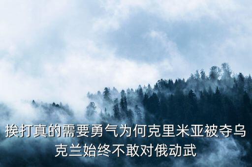 俄為什么對烏克蘭動(dòng)武,俄羅斯真的會(huì)對烏克蘭動(dòng)武嗎