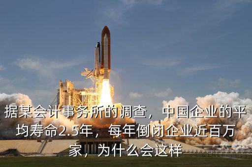據(jù)某會(huì)計(jì)事務(wù)所的調(diào)查，中國企業(yè)的平均壽命2.5年，每年倒閉企業(yè)近百萬家，為什么會(huì)這樣