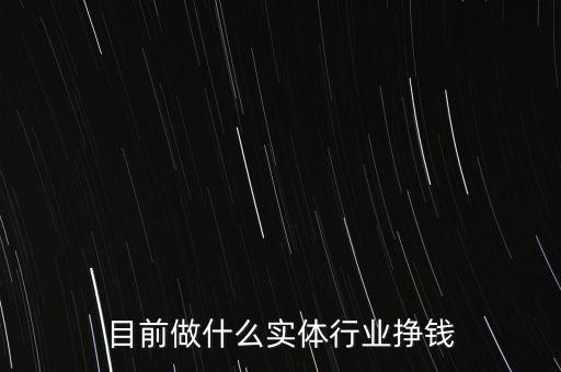 目前做什么實(shí)體行業(yè)掙錢(qián)