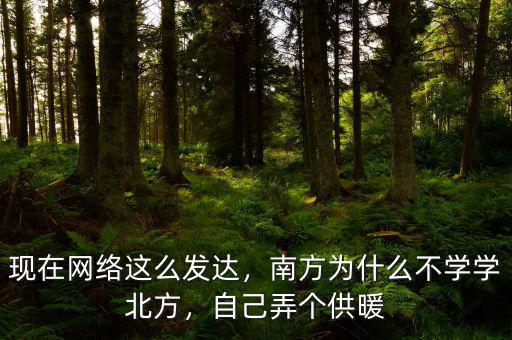 現(xiàn)在網(wǎng)絡(luò)這么發(fā)達，南方為什么不學(xué)學(xué)北方，自己弄個供暖